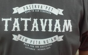 T-shirts produced by the Fernandeño Tataviam tribe for the occasion of the walk