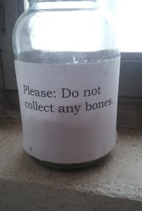 The "bone jar" in the Native American room